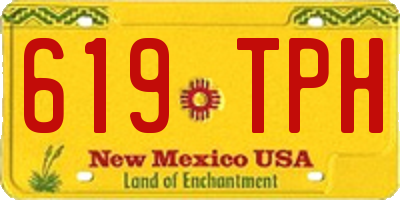 NM license plate 619TPH