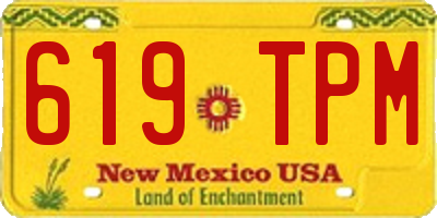 NM license plate 619TPM