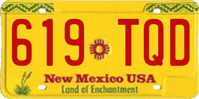 NM license plate 619TQD