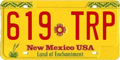 NM license plate 619TRP