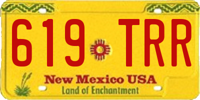 NM license plate 619TRR