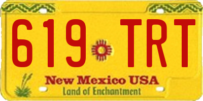 NM license plate 619TRT