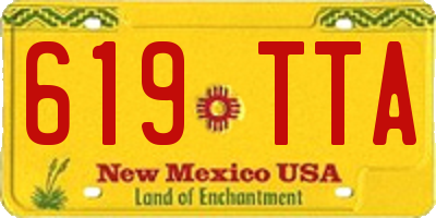 NM license plate 619TTA