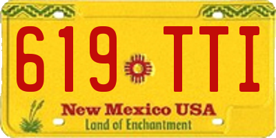 NM license plate 619TTI