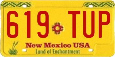 NM license plate 619TUP