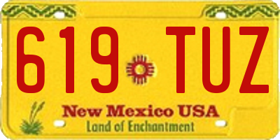 NM license plate 619TUZ