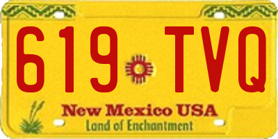 NM license plate 619TVQ
