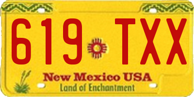 NM license plate 619TXX
