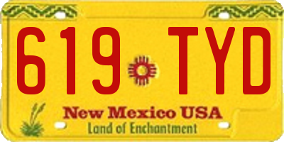 NM license plate 619TYD