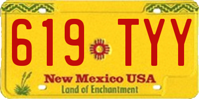 NM license plate 619TYY