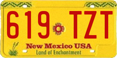 NM license plate 619TZT