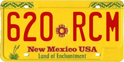 NM license plate 620RCM