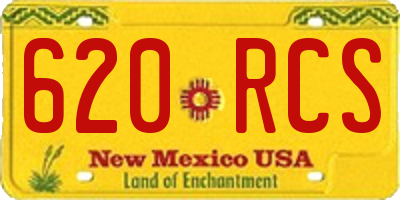 NM license plate 620RCS