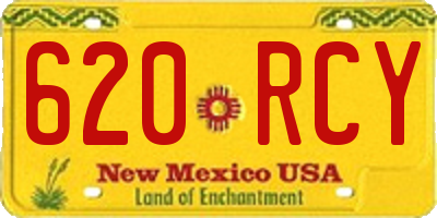 NM license plate 620RCY
