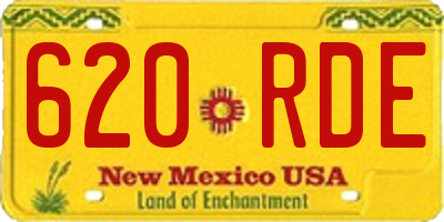 NM license plate 620RDE