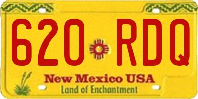 NM license plate 620RDQ