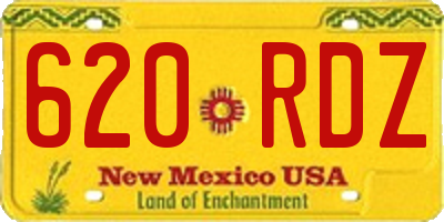 NM license plate 620RDZ