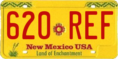 NM license plate 620REF