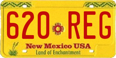 NM license plate 620REG
