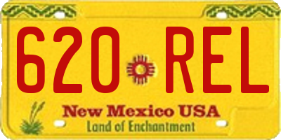 NM license plate 620REL