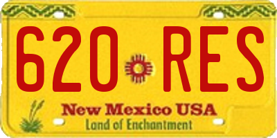 NM license plate 620RES
