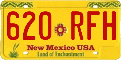 NM license plate 620RFH