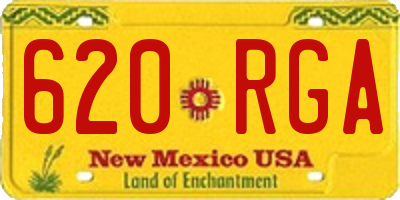 NM license plate 620RGA
