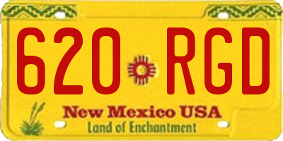 NM license plate 620RGD