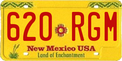 NM license plate 620RGM