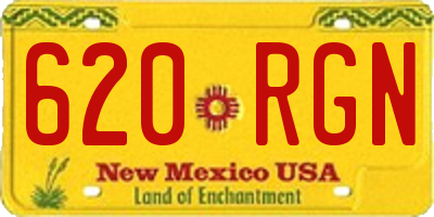 NM license plate 620RGN