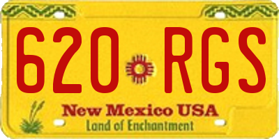 NM license plate 620RGS