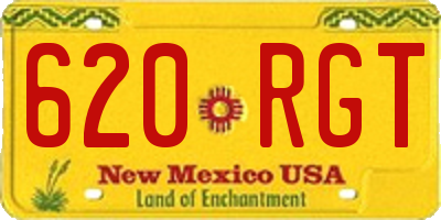 NM license plate 620RGT