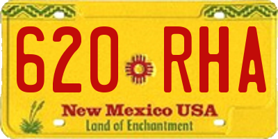 NM license plate 620RHA