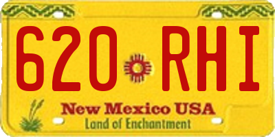 NM license plate 620RHI
