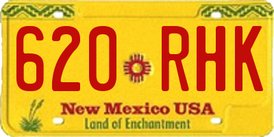 NM license plate 620RHK