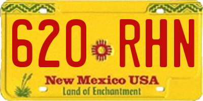 NM license plate 620RHN