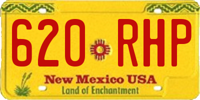 NM license plate 620RHP