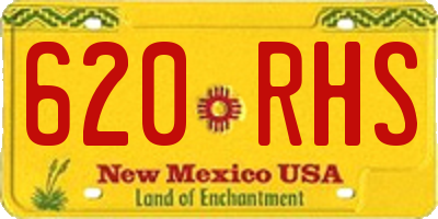 NM license plate 620RHS