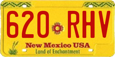 NM license plate 620RHV