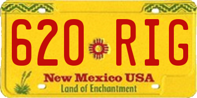 NM license plate 620RIG