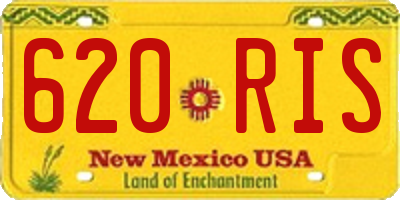 NM license plate 620RIS