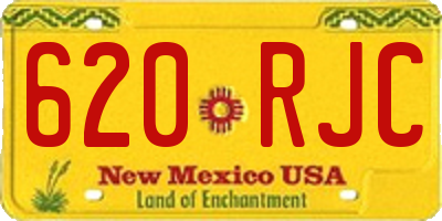 NM license plate 620RJC
