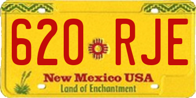 NM license plate 620RJE