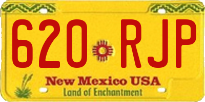 NM license plate 620RJP