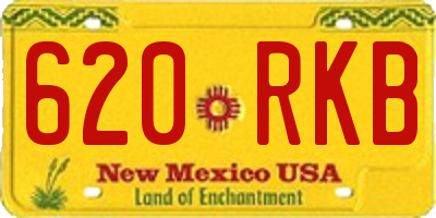 NM license plate 620RKB