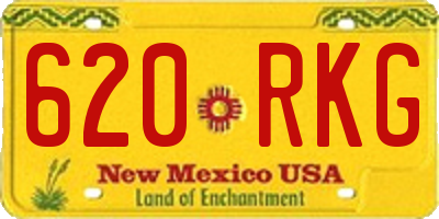 NM license plate 620RKG