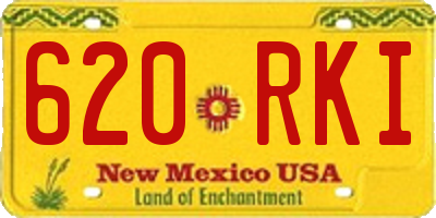 NM license plate 620RKI