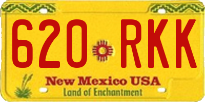 NM license plate 620RKK