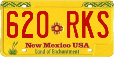 NM license plate 620RKS