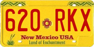 NM license plate 620RKX
